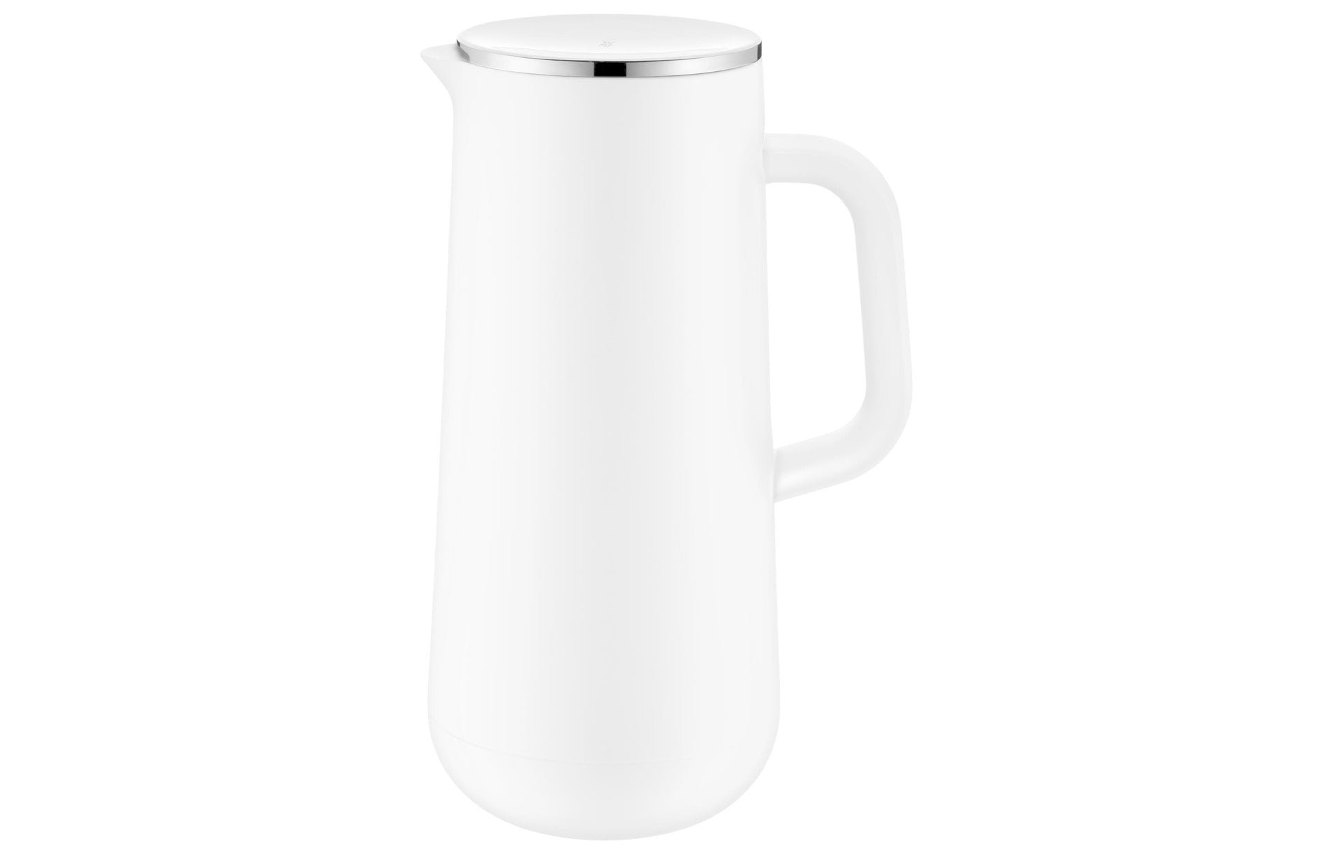 WMF Thermoskanne – 1 l, Edelstahl, Weiss, Vakuumisoliert, Deckel, Auslaufsicher
