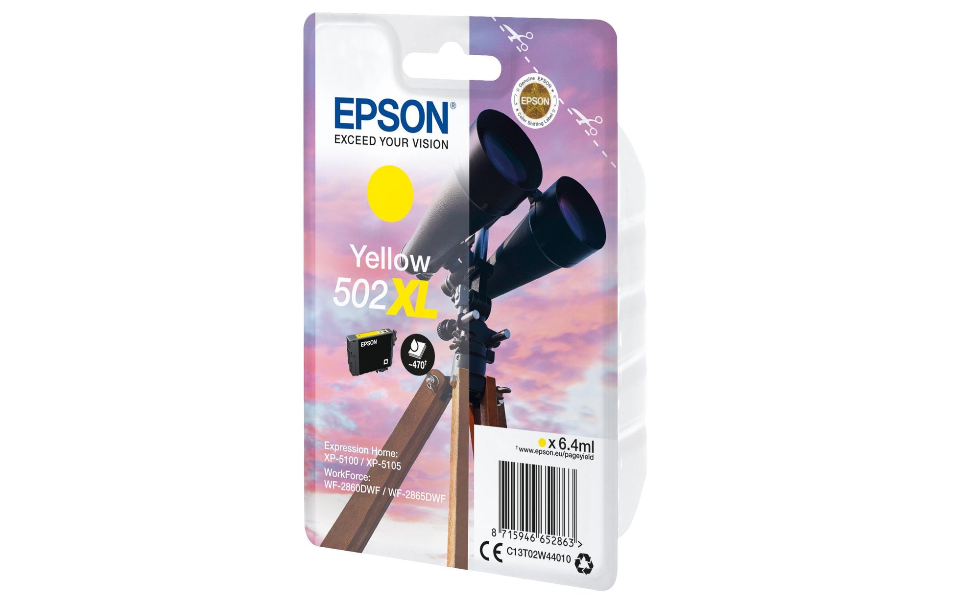 Epson Tintenpatrone 502XL, Gelb, 6,4 ml