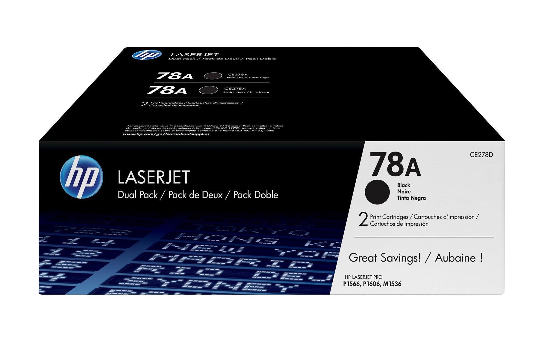 HP Toner-Multipack 78A – Schwarz, 2100 Seiten