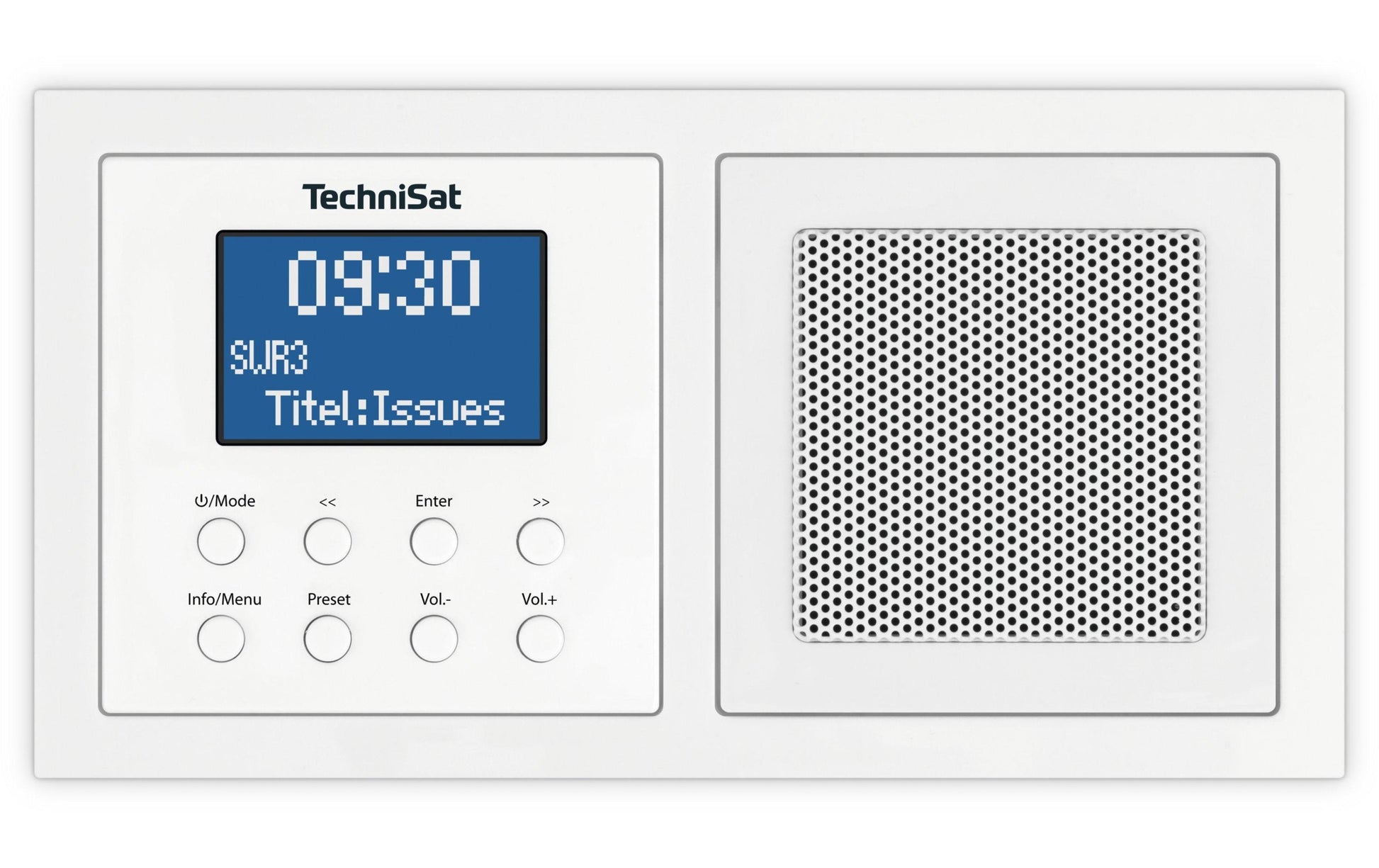 TechniSat DigitRadio Up 1 – DAB+, UKW, Bluetooth – Weiss