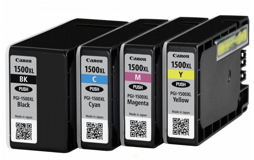 Canon Tintenpatronen-Multipack PGI-1500XL, CMYK, XL, 4er-Pack – für MAXIFY MB2050, MB2150, MB2155 und andere