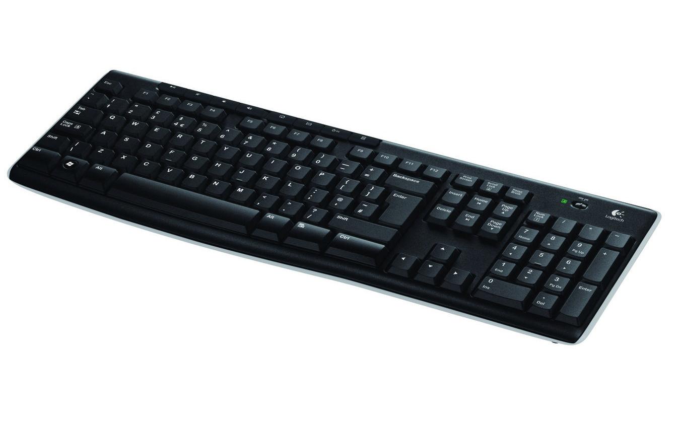 Logitech K270 – Tastatur, kabellos (2,4 GHz), US-Layout (EN) – für Windows 10 & Windows 11