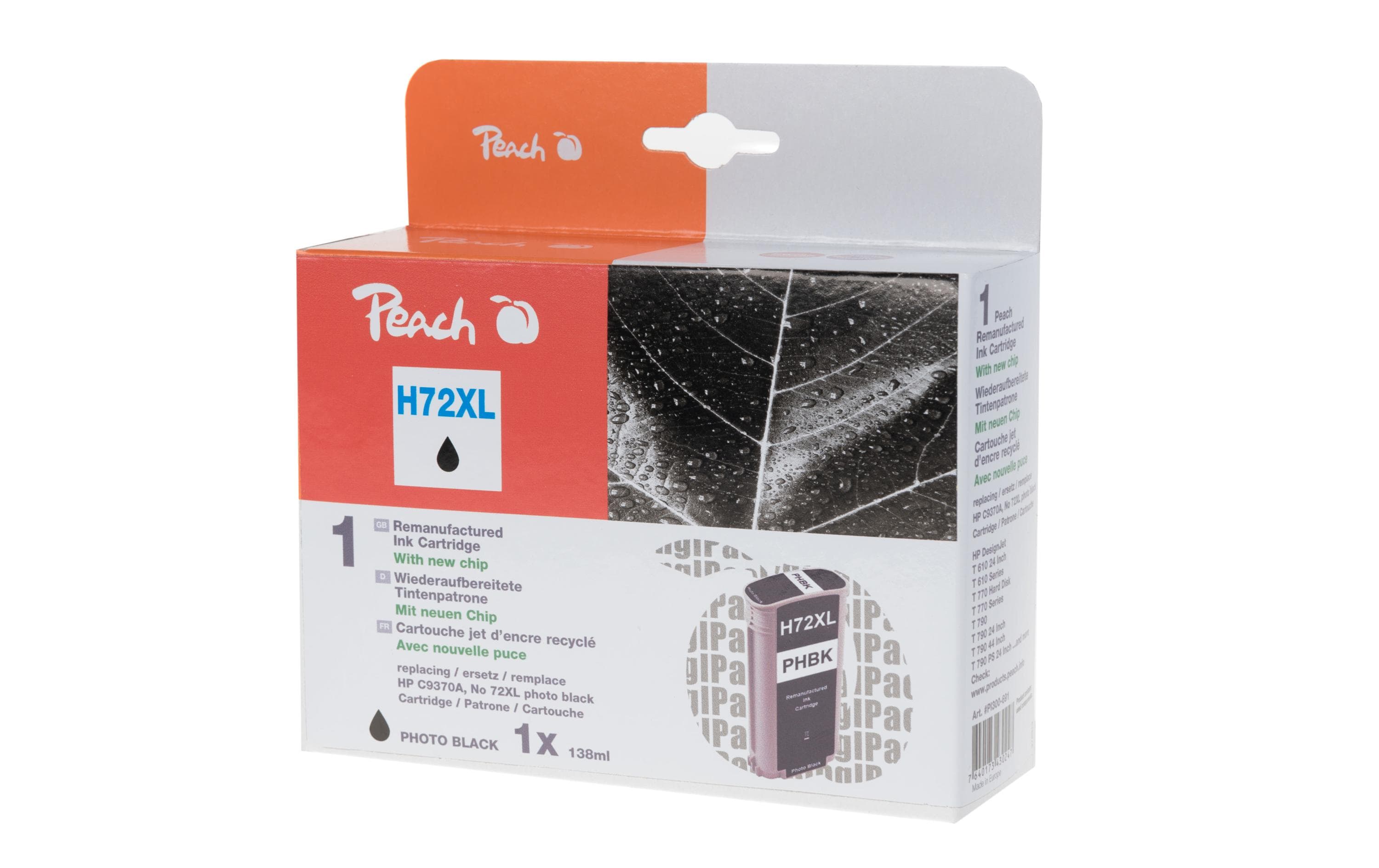 Peach Tintenpatrone 72XL (C9370A) – für HP DesignJet T 620, HP DesignJet T 770, HP DesignJet T 1300 und andere