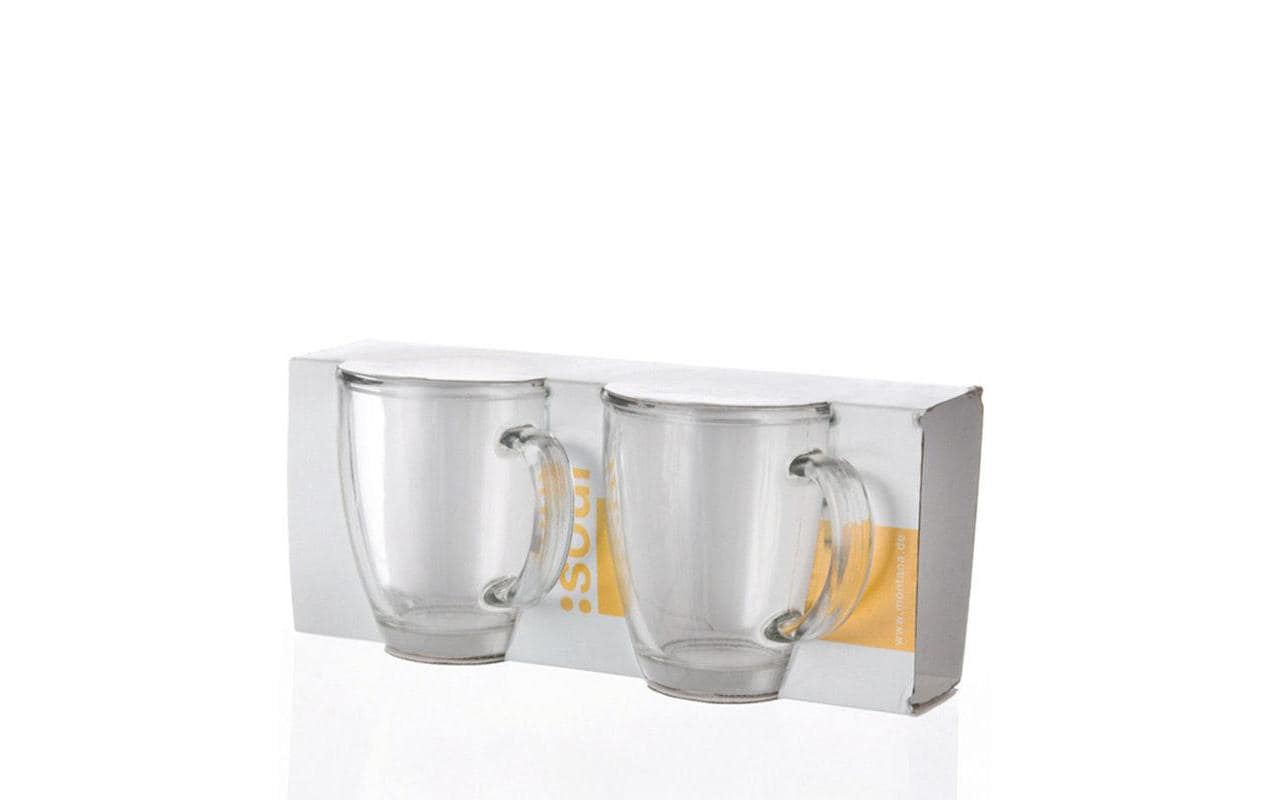 Montana Kaffeetasse Soul – 2er Set, 380 ml, Ø 9,2 cm, Glas (Kalk-Natron), Transparent, spülmaschinenfest