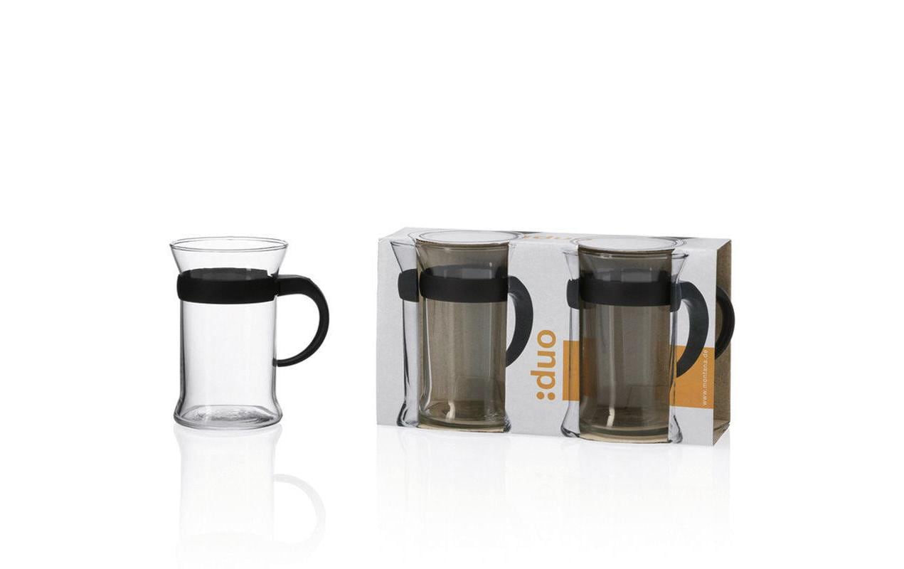 Montana Teetasse – 2er Set, 250 ml, Ø 7,0 cm, Glas, Transparent, mit Henkel