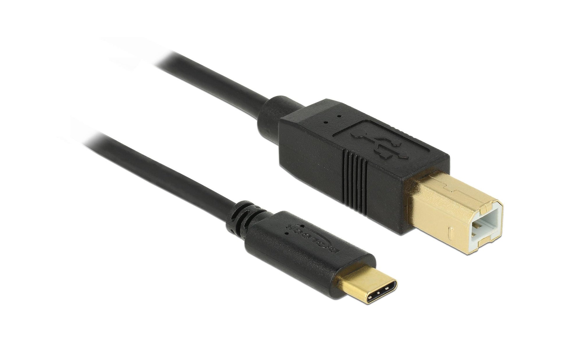 DeLOCK USB-C auf USB-B Kabel – USB 2.0 (480 Mbit/s) – 4 m – Schwarz