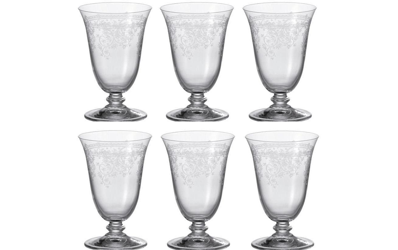 Montana Avalon Wasserglas – 6er Set, 260 ml, Ø 9,0 cm, H 14,0 cm, Kristallglas, Transparent, spülmaschinenfest