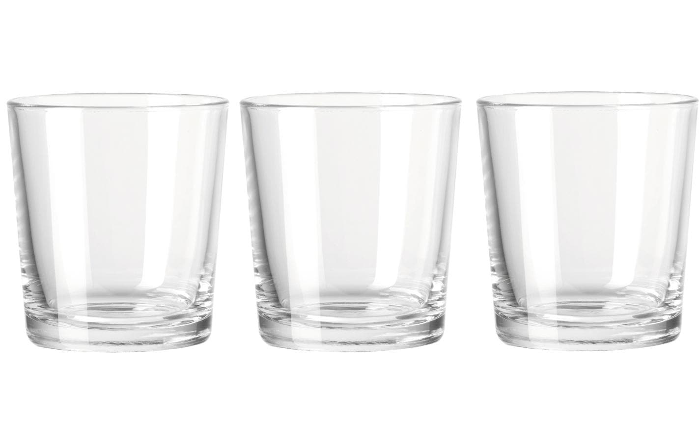 Montana Trinkglas – 3er Set, 240 ml, Ø 8,0 cm, H 9,0 cm, Kalk-Natron-Glas, Transparent, spülmaschinenfest