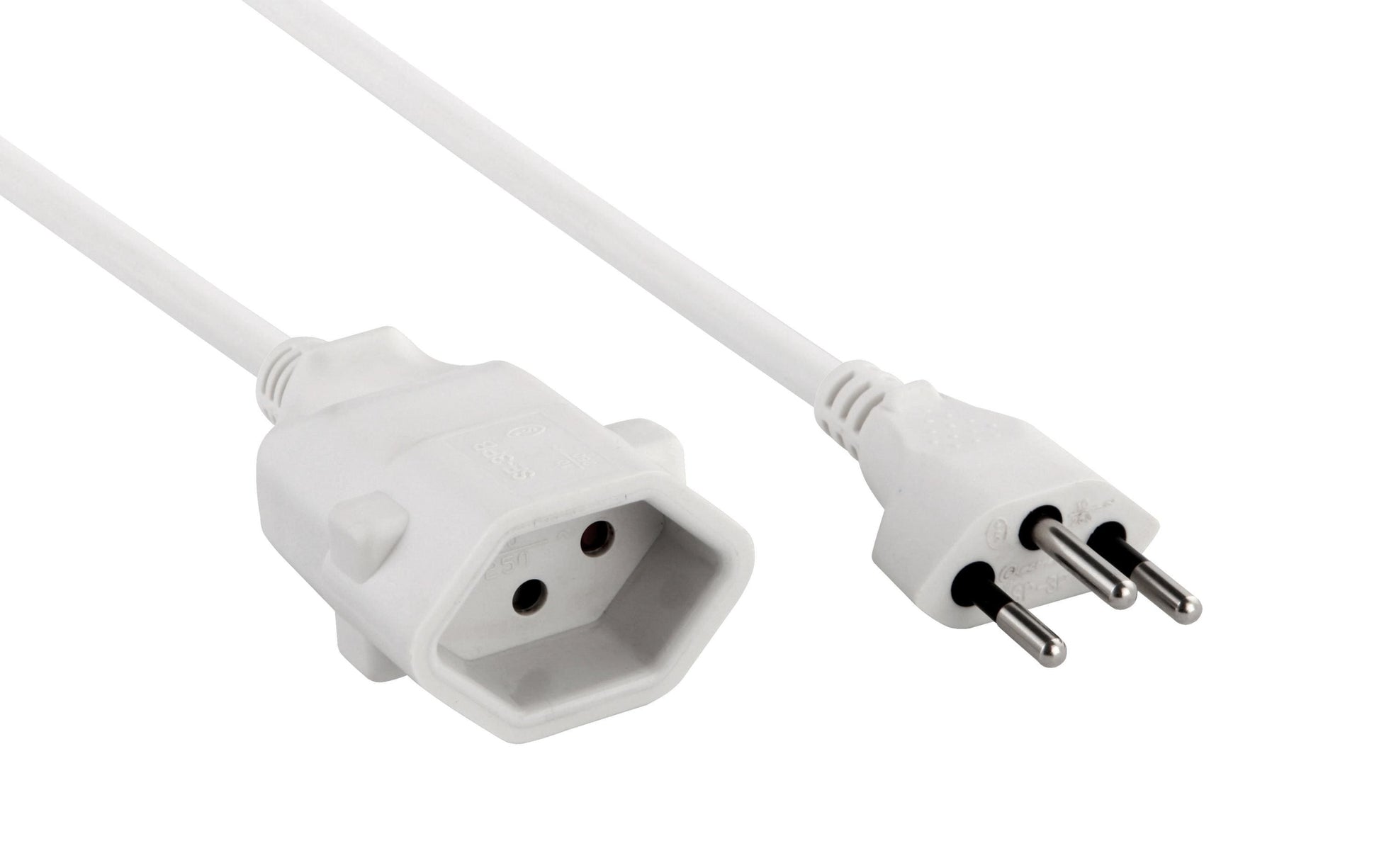 M. Schönenberger Verlängerungskabel – T12–T13, 0,2 m, 3×1 mm², Weiss
