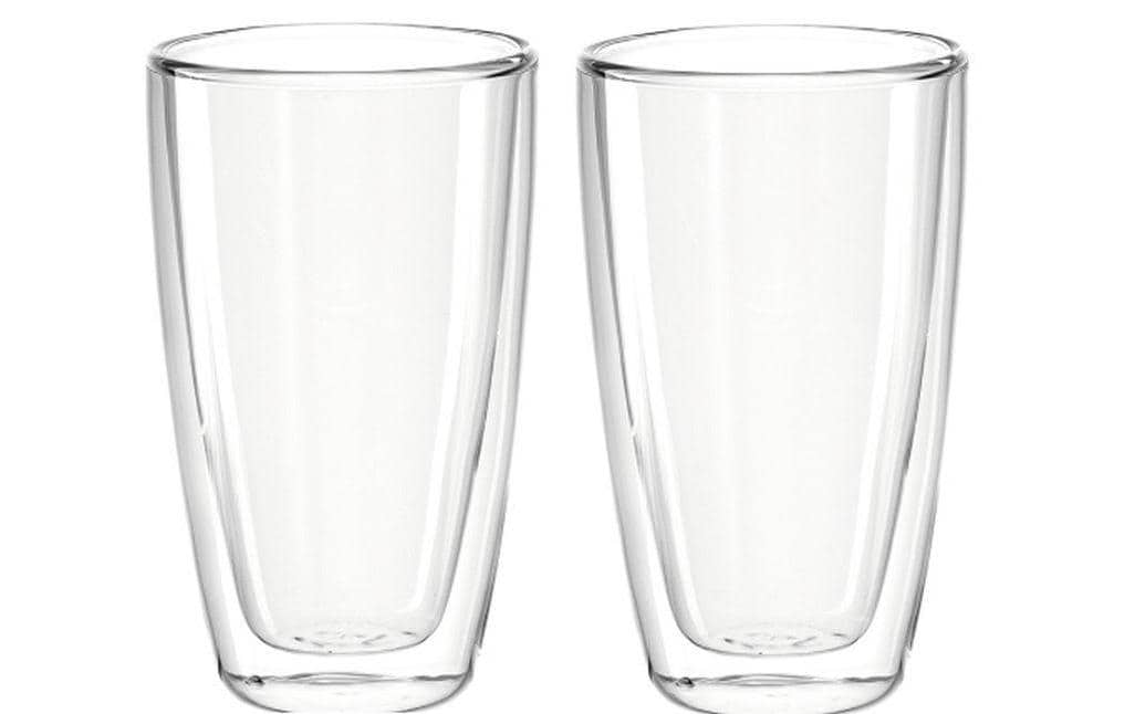Montana Kaffeetasse – 2er Set, 330 ml, Ø 7,8 cm, Borosilikatglas, spülmaschinenfest, mikrowellengeeignet