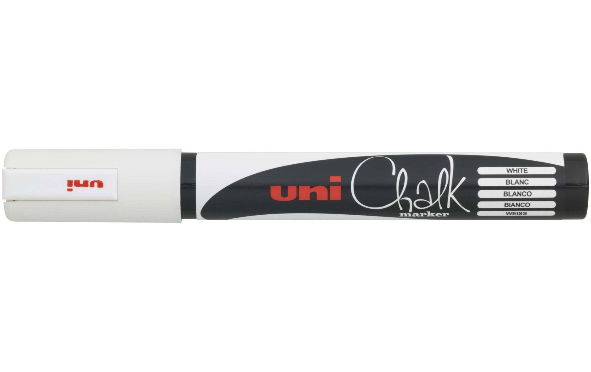 Uni-Ball PWE-5M Kreidemarker – Rund 1,8 mm – Weiss, für Glas/Tafel/Spiegel