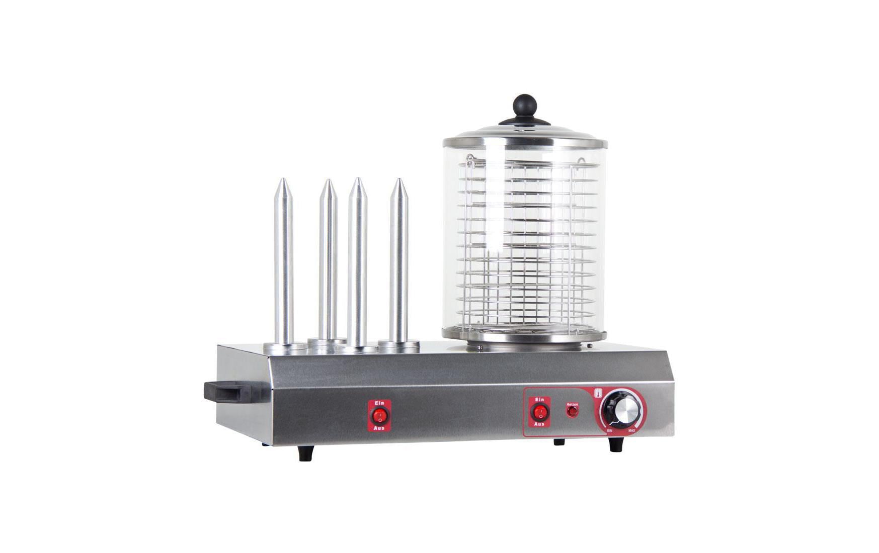 Berger Lanz Hot-Dog-Maker HD 105 – ca. 10 Würstchen, 4 Heizstäbe, 600 W