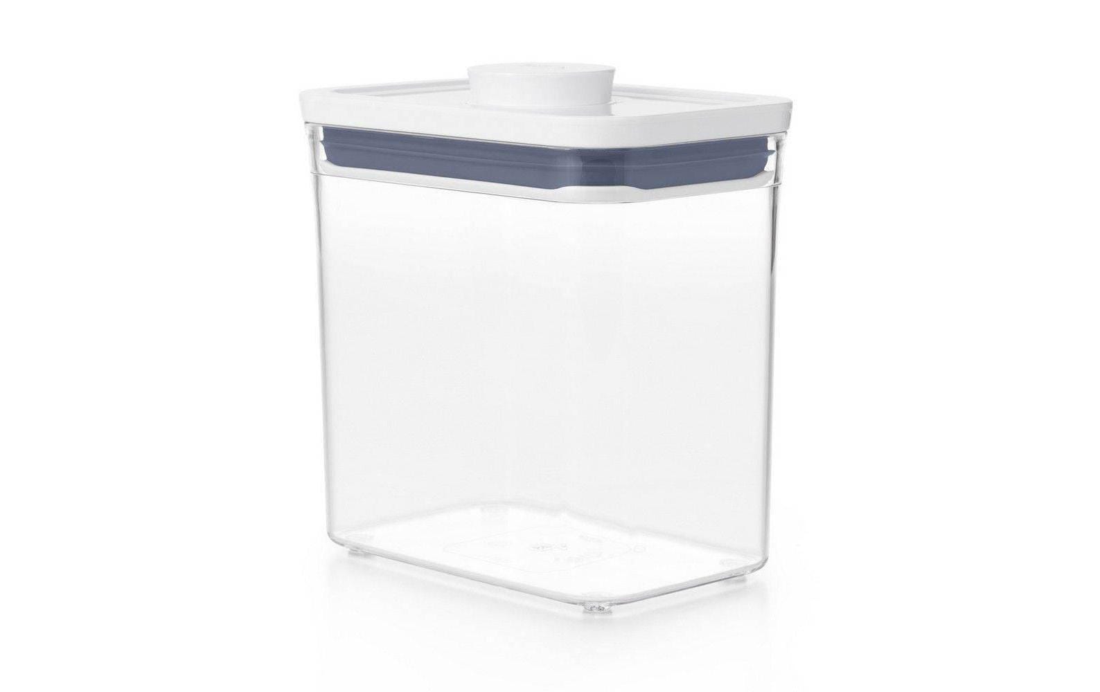 OXO Good Grips Pop – Vorratsdose 1,6 l, 10 × 14,5 × 16 cm, Kunststoff, transparent/weiss