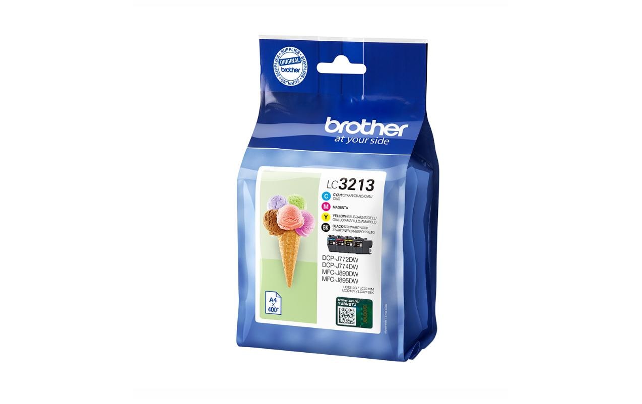 Brother LC3213VAL – 400 Seiten Reichweite, Farbset