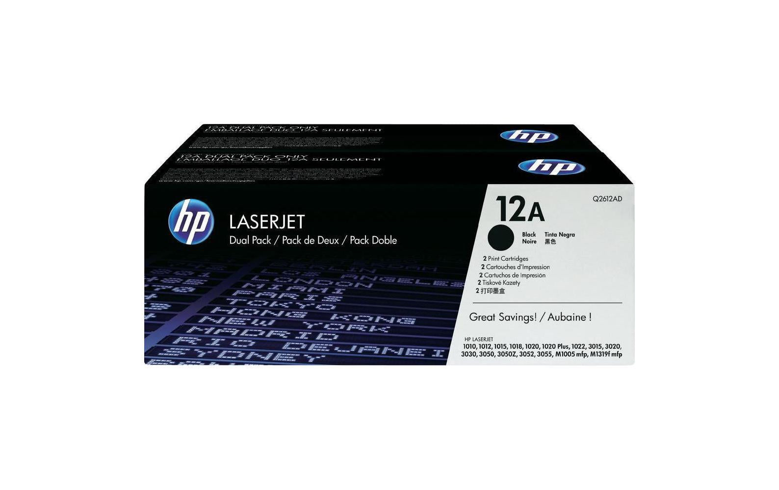 HP Toner-Multipack 12A – schwarz, 2000 Seiten
