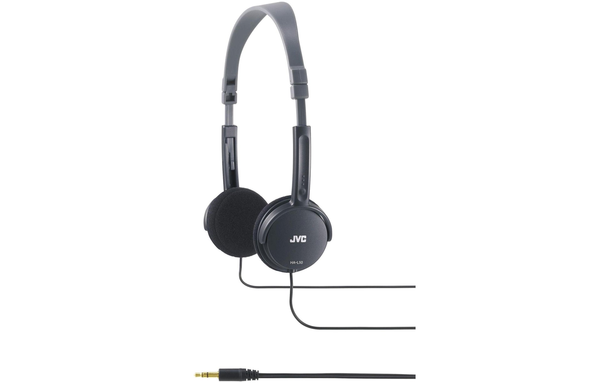 JVC HA-L50 On-Ear Kopfhörer – Stereo, Kabelgebunden, 3,5 mm Klinke, Schwarz