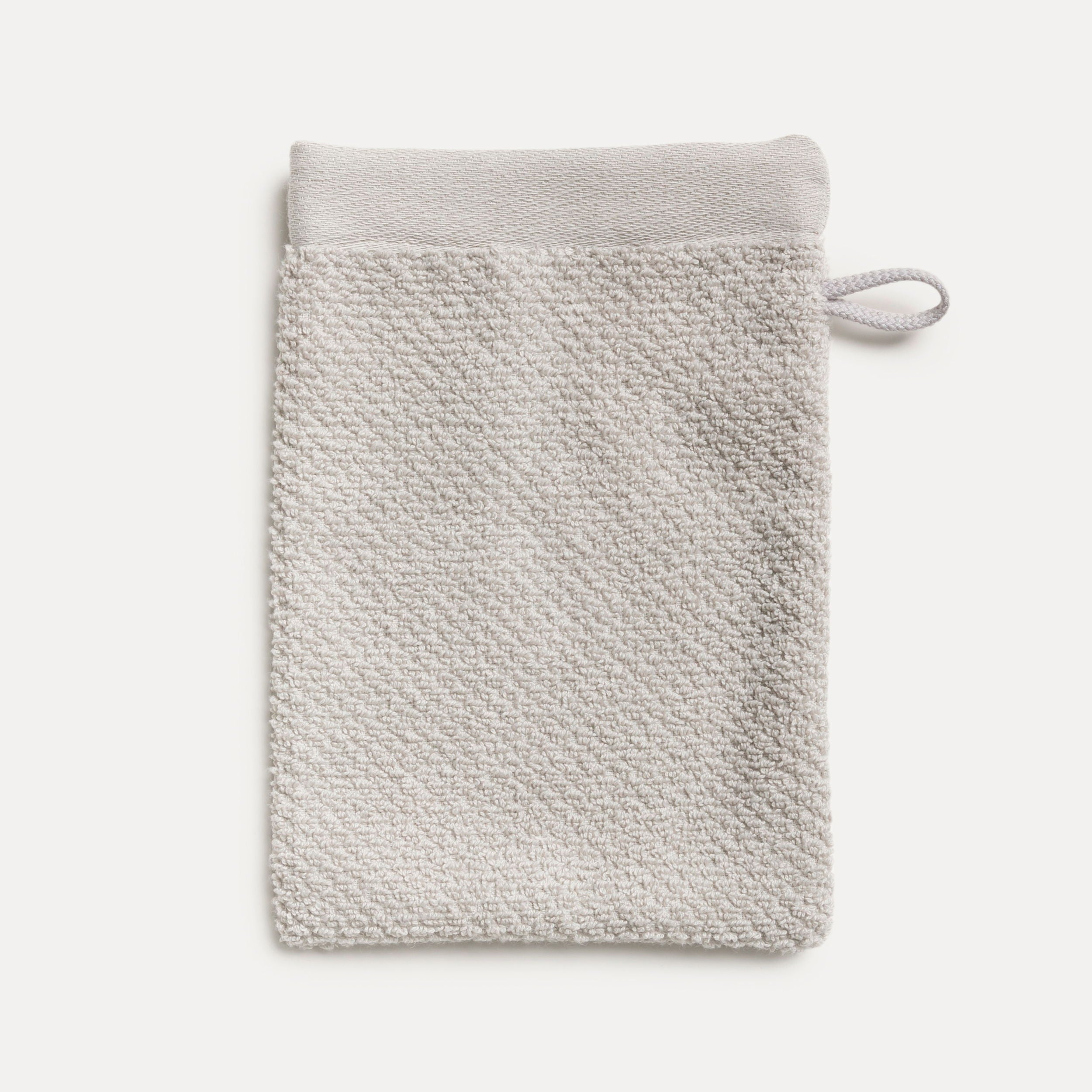 Möve Waschlappen – 15×20 cm, Baumwolle, 500 g/m², Hellgrau