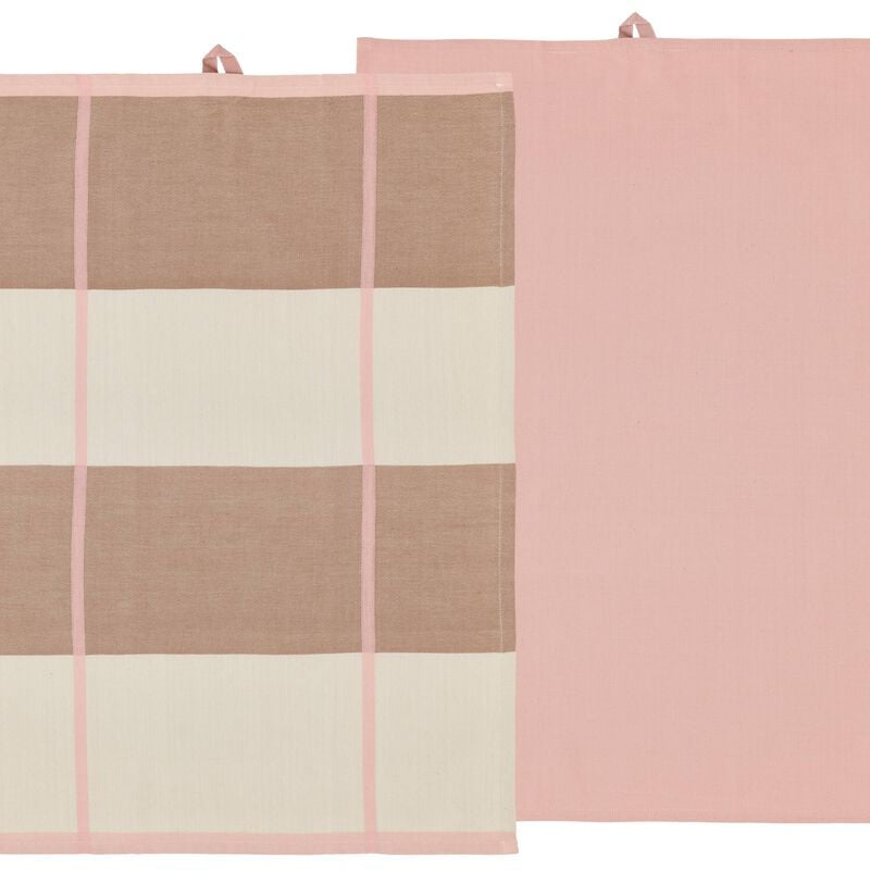 Södahl Geschirrtücher 2er-Set, 50 × 70 cm, Baumwolle, Rosa