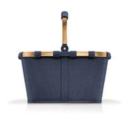 Reisenthel Stofftasche, Polyester, Motiv Rhombus Midnight Gold, 480×290×280 mm
