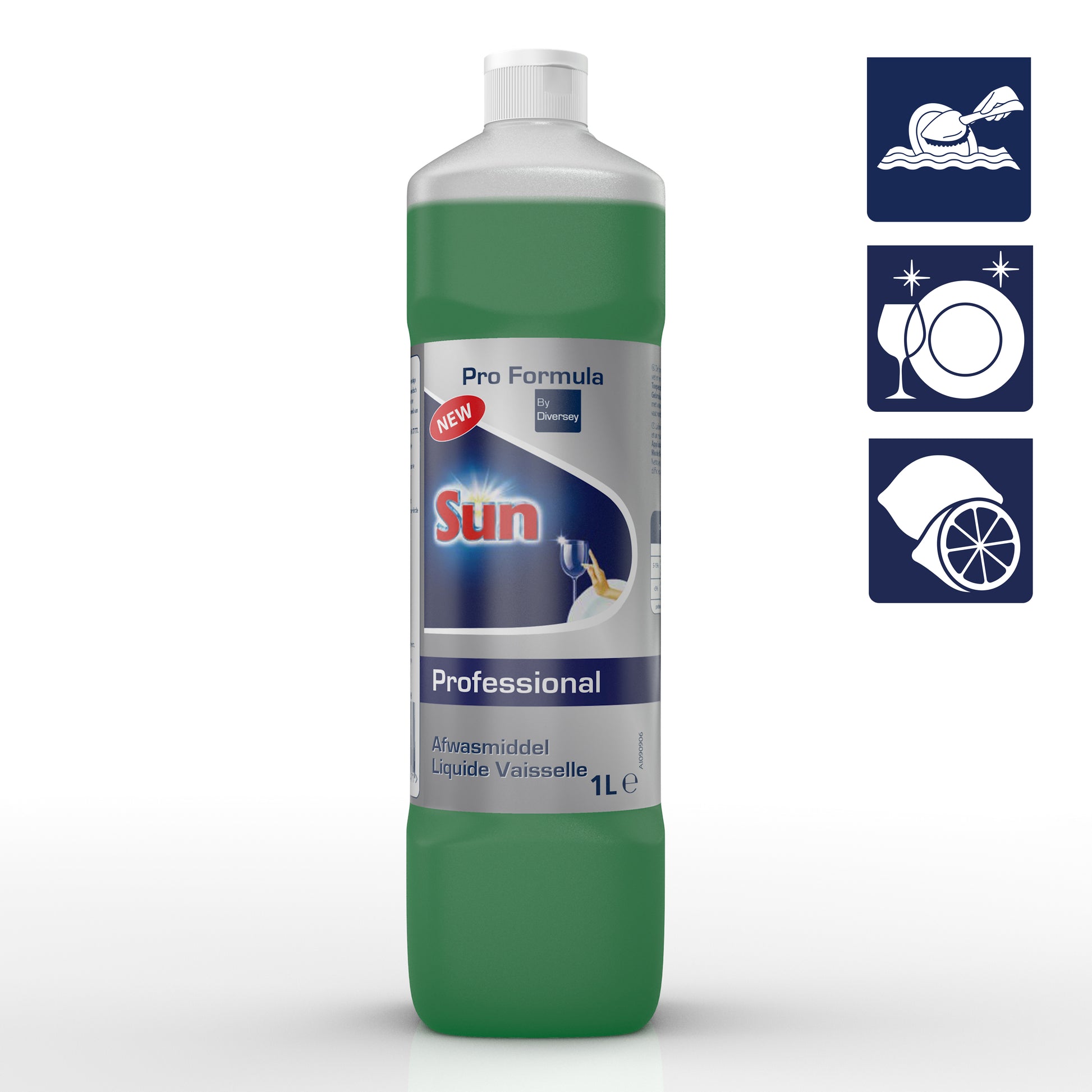 Sun Pro Formula Abwaschmittel Professional Zitrone – für Handabwasch – 1 l