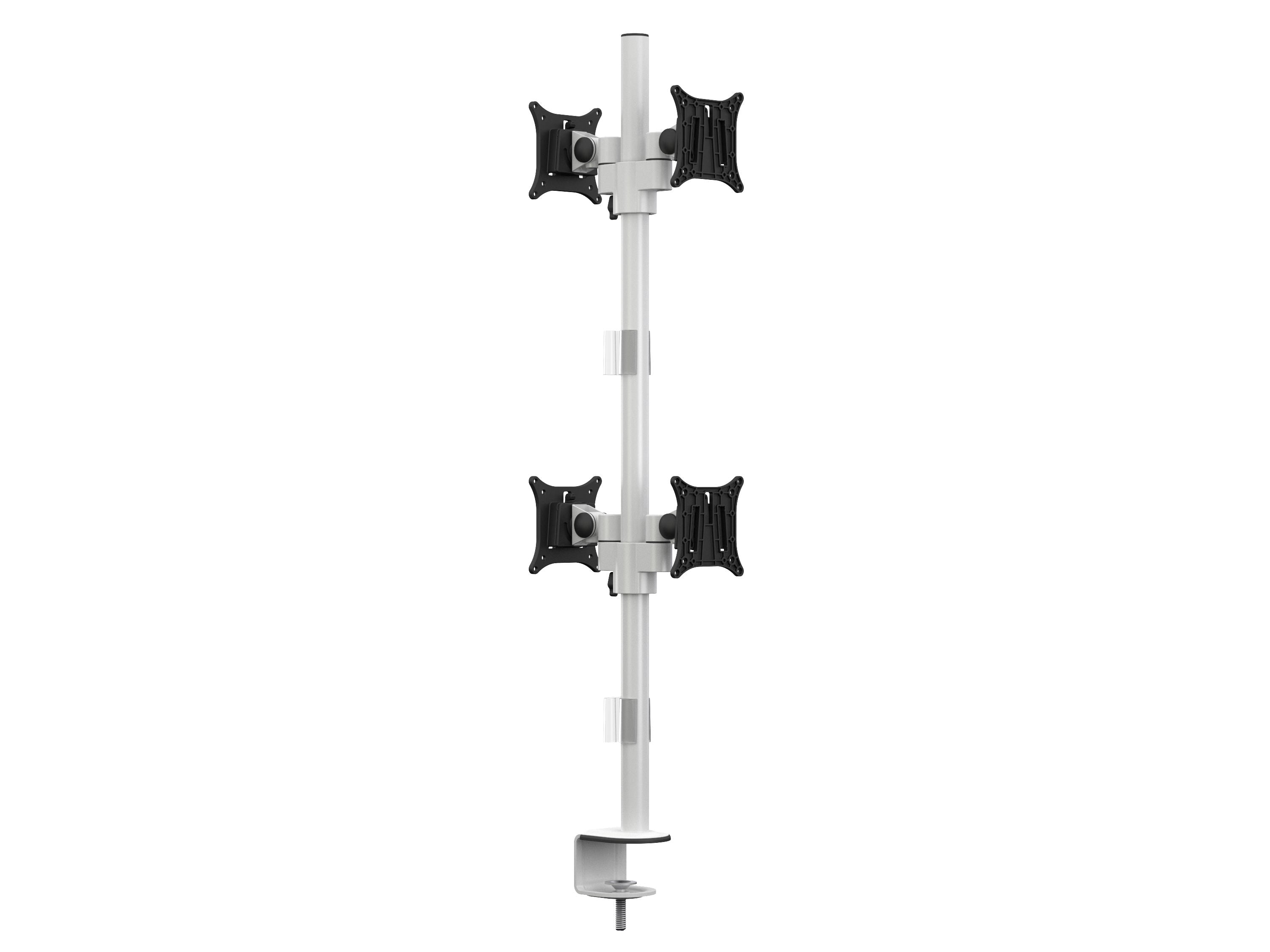 Multibrackets MB Monhalt Office 5594 – Monitorhalterung, Quad, bis 30", VESA 75 × 75 mm, 8 kg, drehbar, weiss