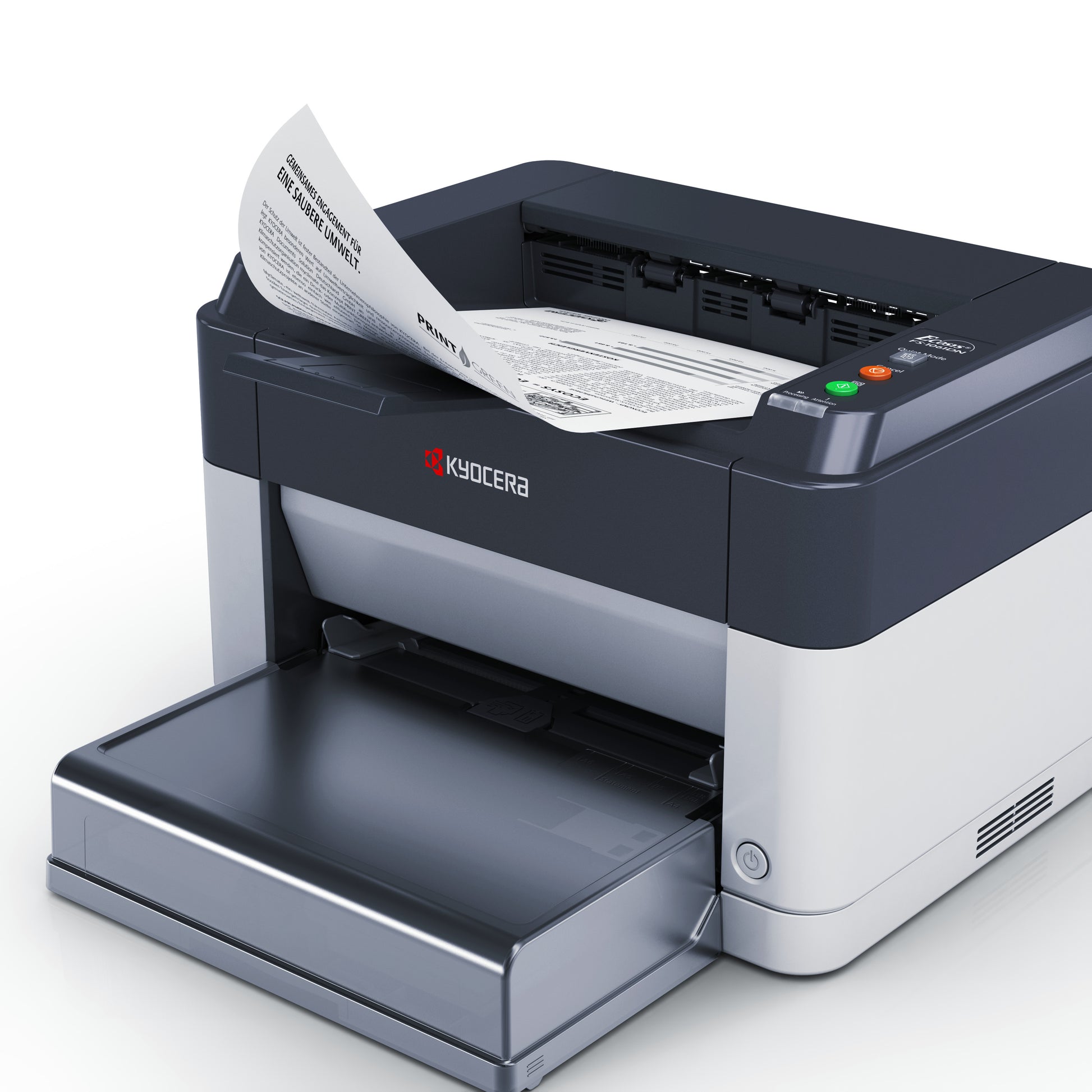 KYOCERA FS-1061DN – A4, S/W, Duplex, 25 S./Min., 1800 × 600 dpi, LAN/USB, Papier: 250 Blatt
