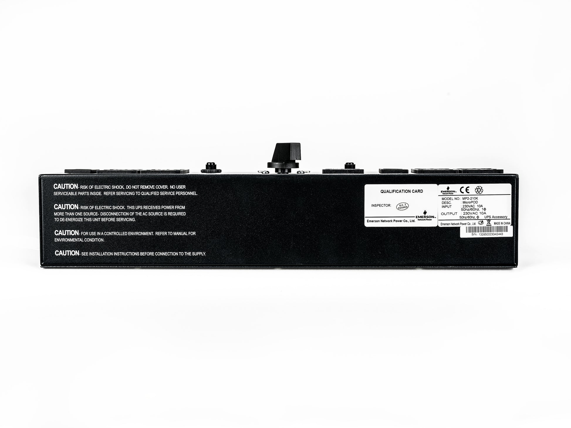 Vertiv Liebert MP2-210K Bypass-PDU – 2U horizontal – C13×4, Eingang IEC C14 – für PSI/PSI‑XR/GXT3/4