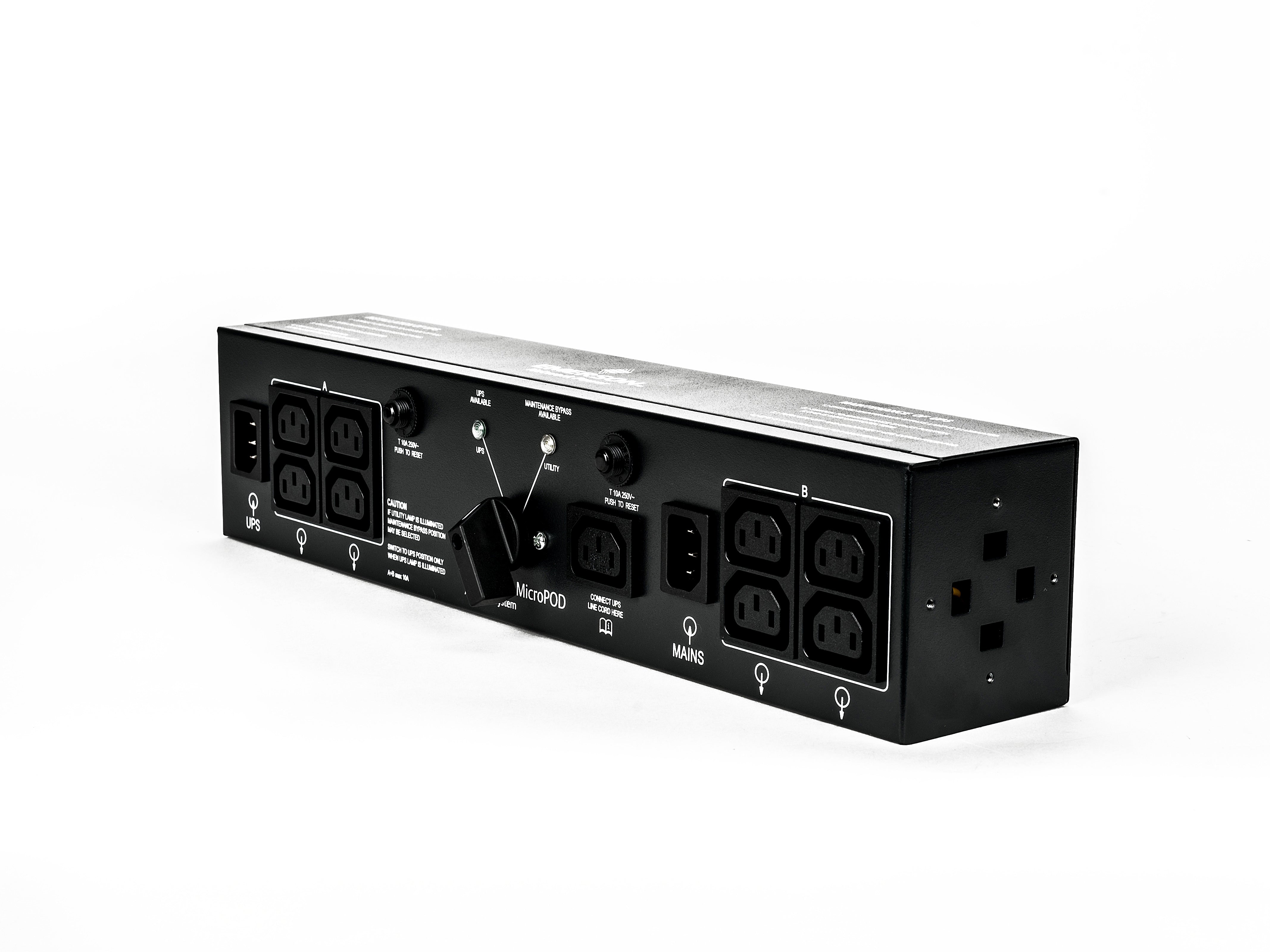 Vertiv Liebert MP2-210K Bypass-PDU – 2U horizontal – C13×4, Eingang IEC C14 – für PSI/PSI‑XR/GXT3/4