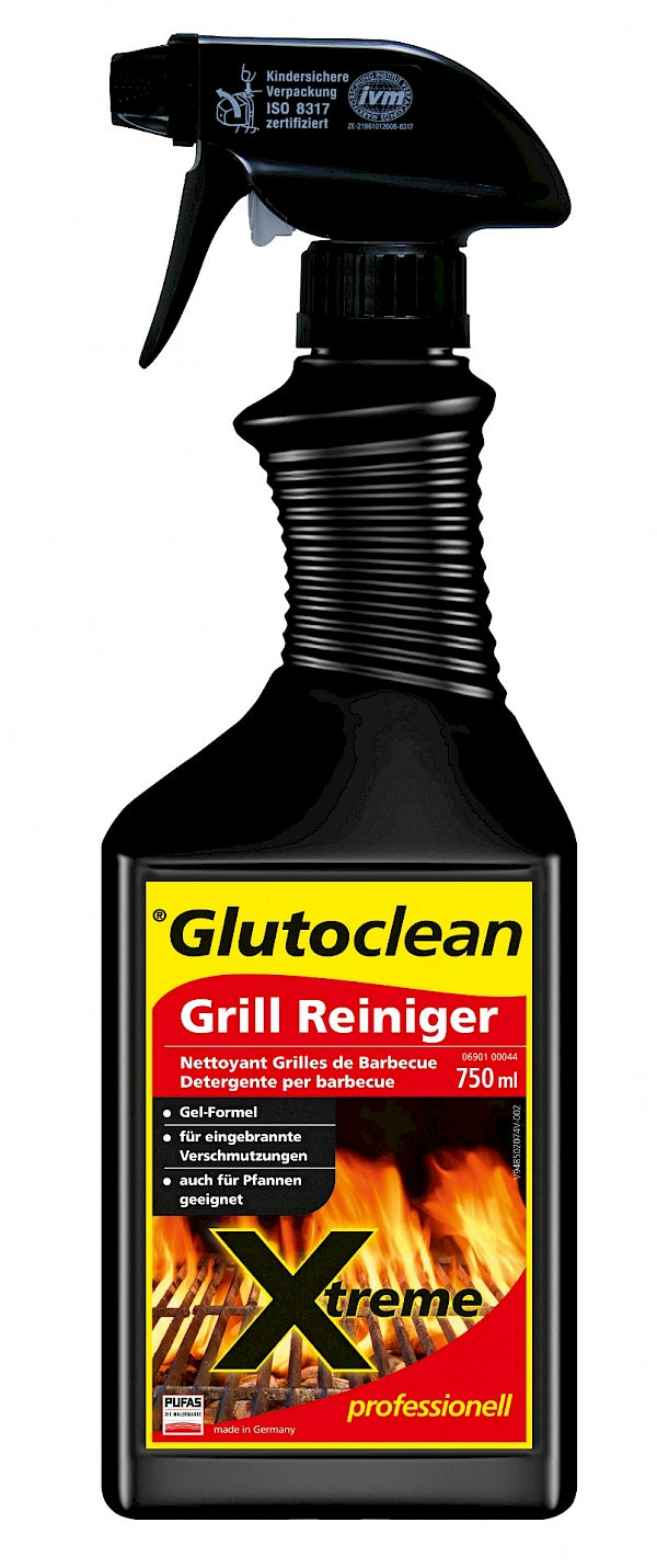 Glutoclean Xtreme Professioneller Backofen- & Grillreiniger für Grill – Flüssig, Spray – 750 ml