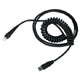 Honeywell USB-Kabel – 42206202-02E – USB-A (Host), spiralförmig – für 3800i – Schwarz – 2,8 m