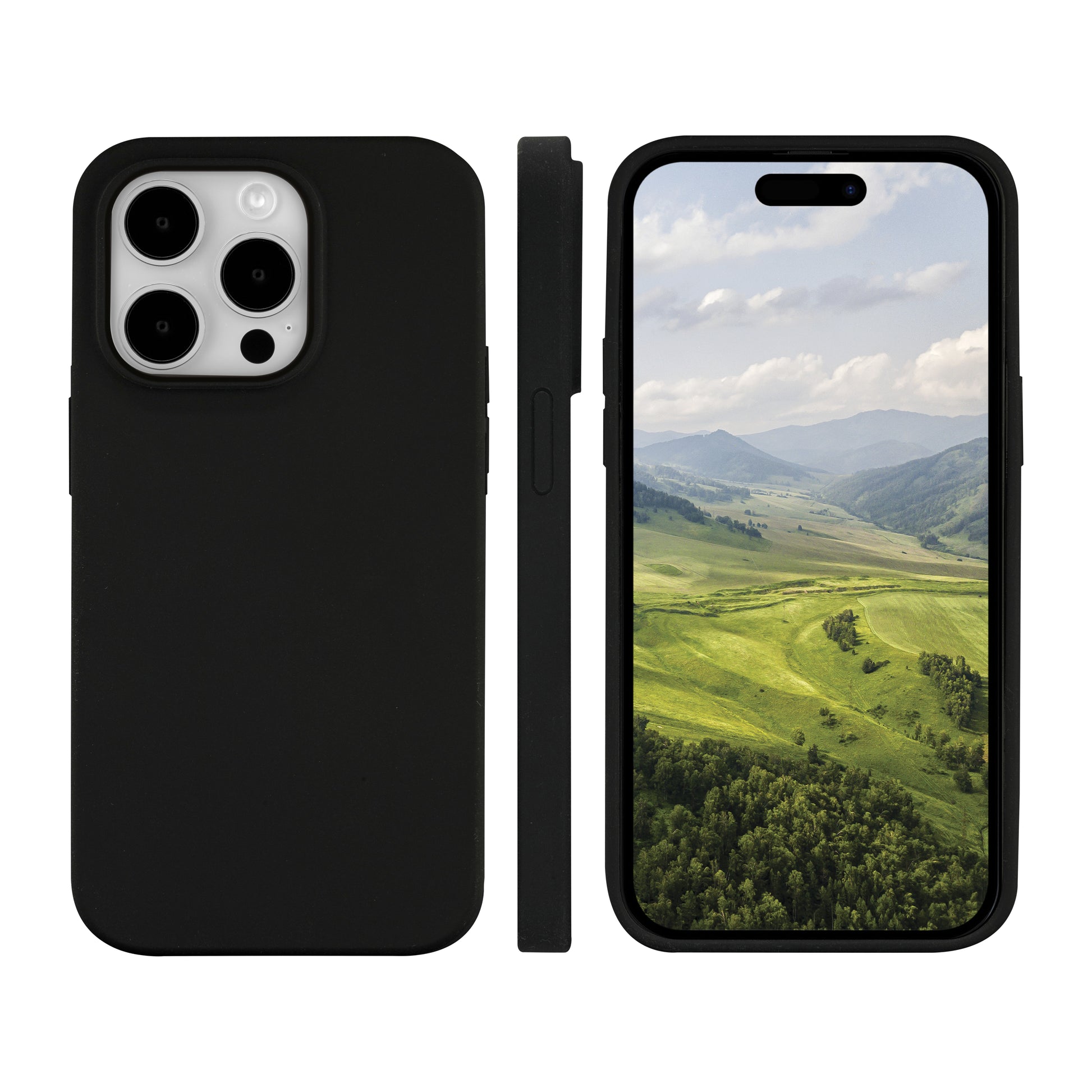 dbramante1928 Monaco Backcover – für Apple iPhone 15 Pro, MagSafe, Schwarz, staub- und kratzresistent