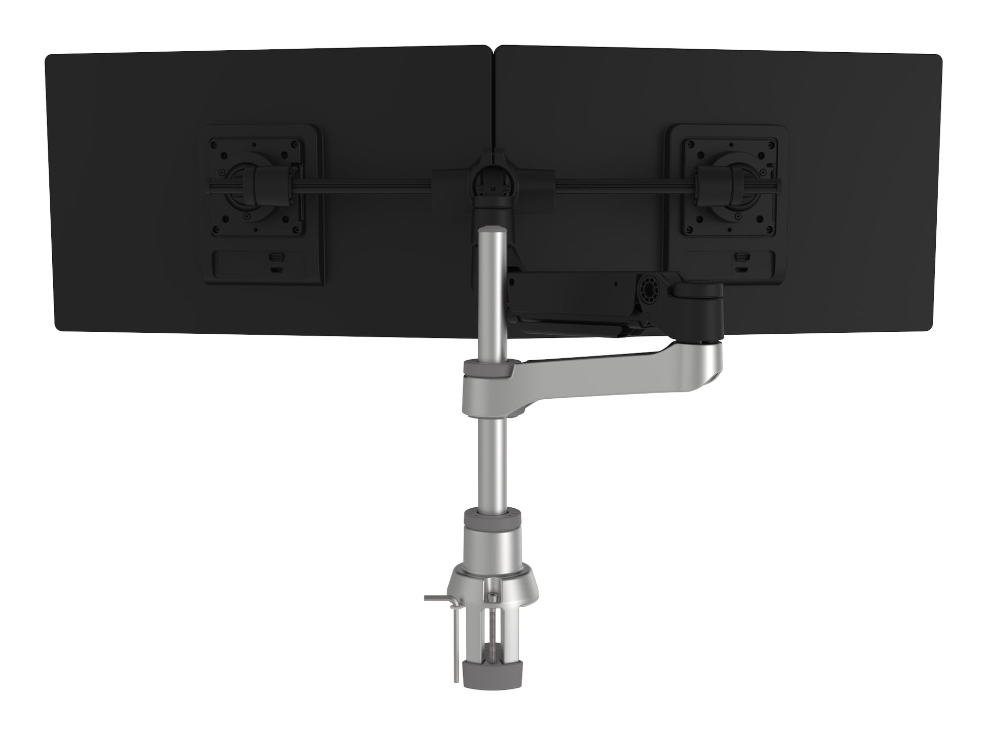 R-Go Tools CAPARO4 D2 SMARTBAR PRESSURTRUSS – Monitorarm, Dual, 2–8 kg, Schwarz/Silber