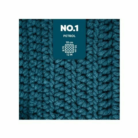 myBoshi Nr. 1 Wolle Petrol – 50 g, 55 m, Nadel 6 mm, 70% Polyacryl/30% Merino, 1 Stk.