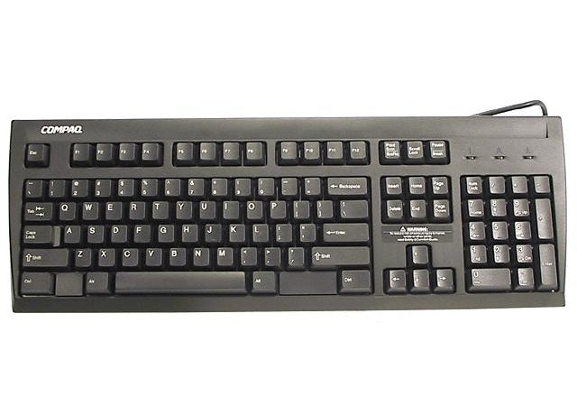 HPE Compaq KB-9965 – Tastatur – Kabelgebunden – PS/2 – QWERTY (US-INT) – Schwarz – für HP ProLiant ML570 G2