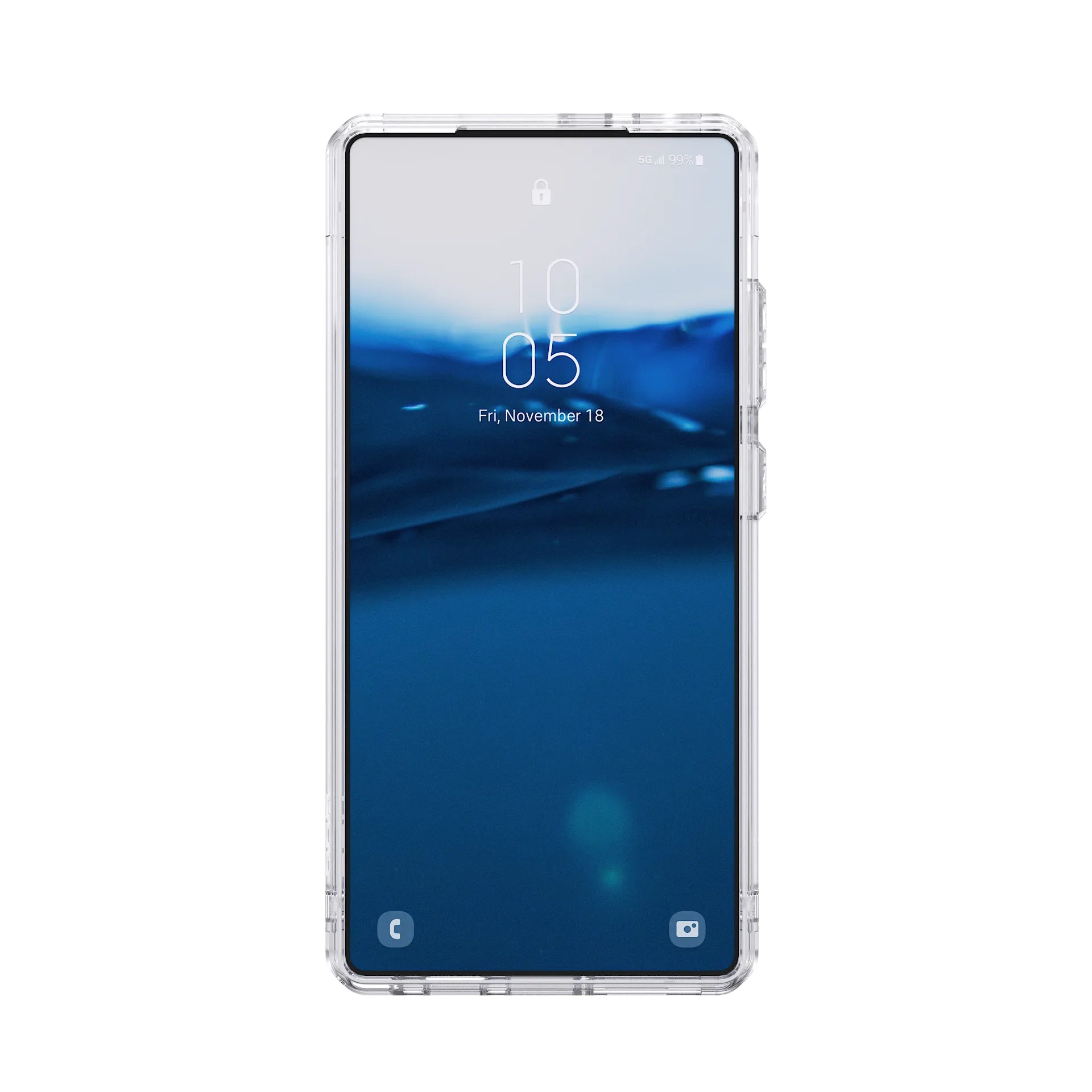 Urban Armor Gear UAG Plyo Pro – Rückcover – für Samsung Galaxy S25 Ultra, TPU, Silber/Transparent, bis 4,8 m sturzsicher