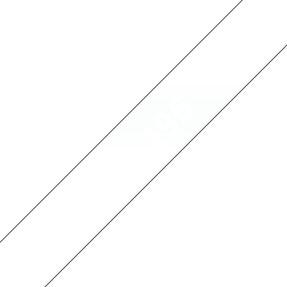 Brother Schriftband – 9 mm × 7,7 m, transparent, weiss
