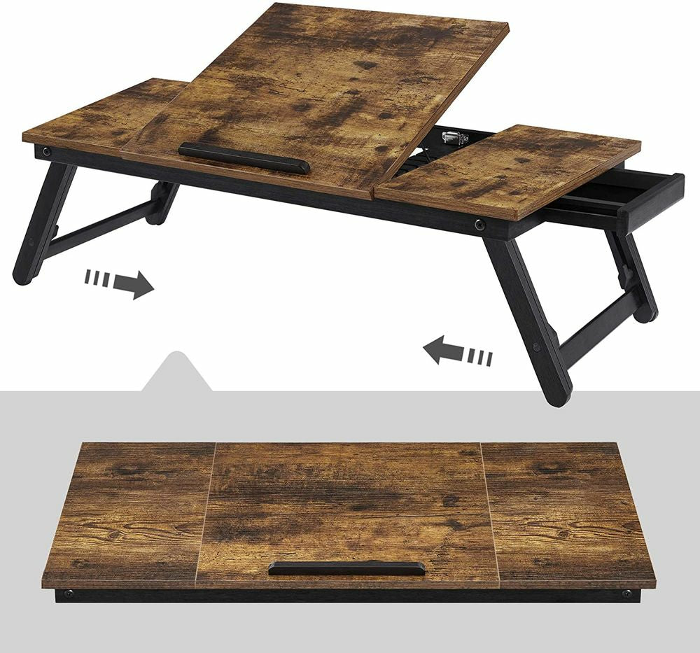 Songmics Laptop-Ständer – bis 14,3", höhenverstellbar, Traglast 10 kg – Braun