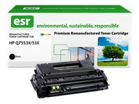 esr 53X (Q7553X) Schwarz Toner – Kompatibel XL – 10'000 Seiten – für HP