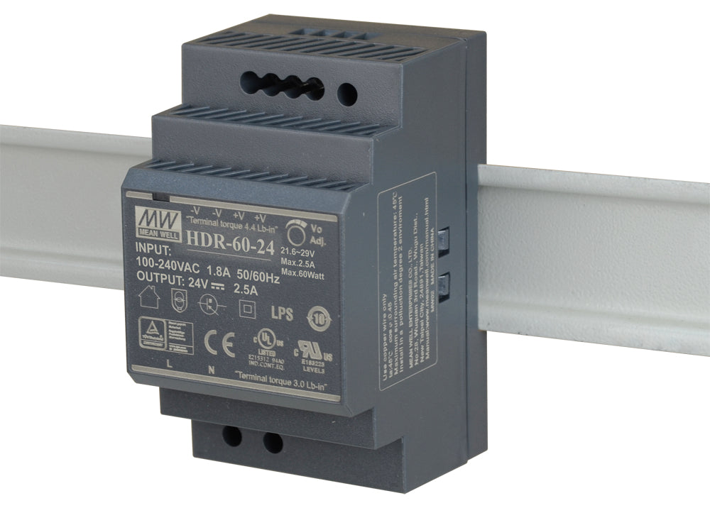 D-Link DIS-H60-24 Netzteil 60 W – 85–264 V AC, 47–63 Hz, 90% Effizienz, Überspannungs-/Überlastschutz