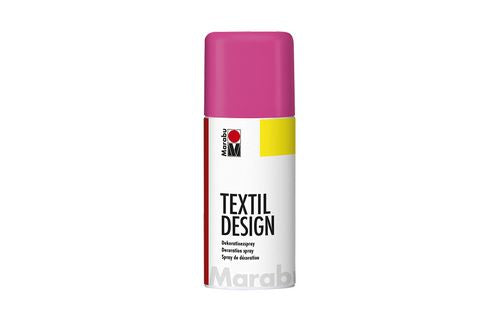 Marabu Farbspray – Pink, wetterfest – 150 ml – für Textilien, waschbar bis 30 °C