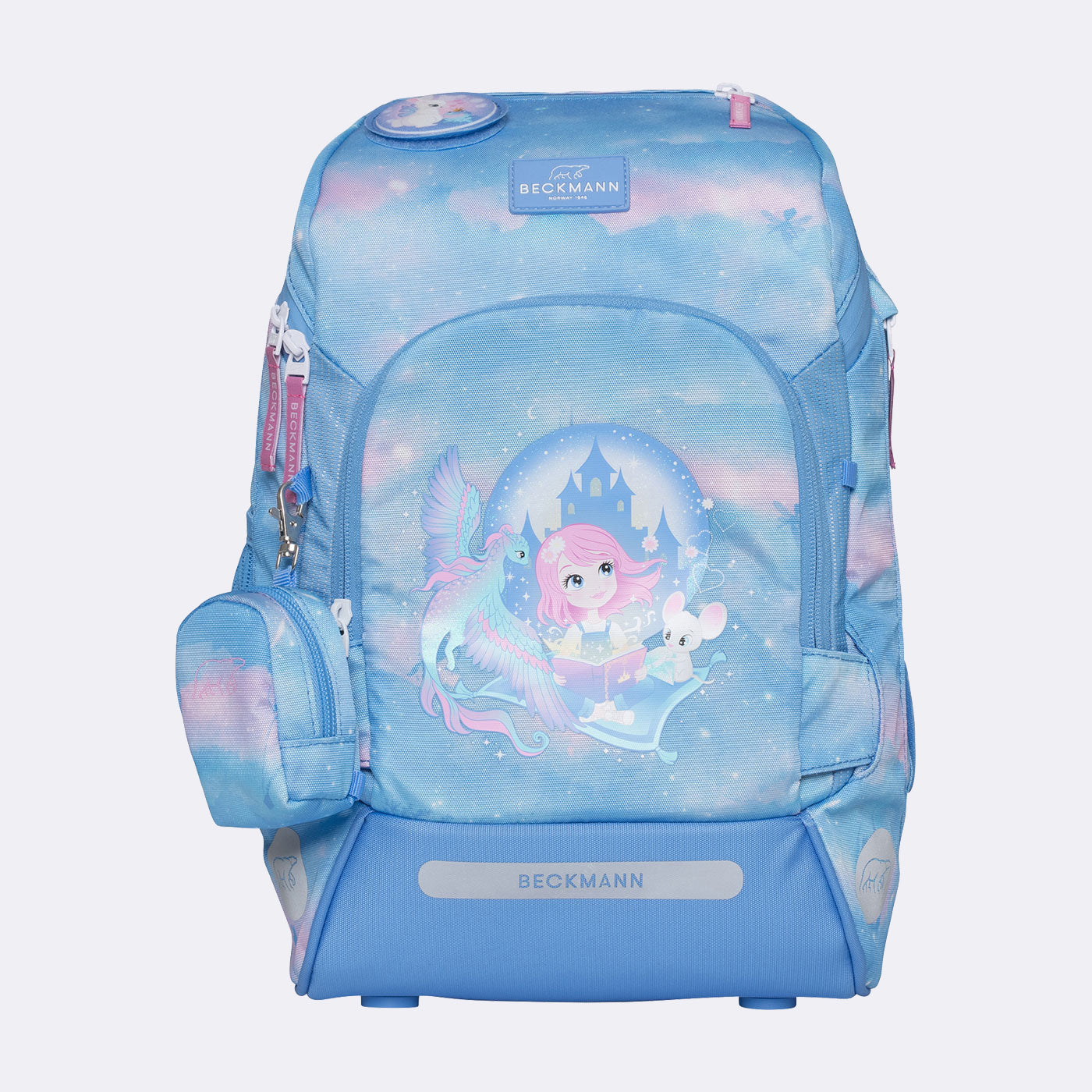 Beckmann Schulrucksack Active Air Flx – 6-teilig – Fairytale – 26,0×39,0×22,0 cm – recycelte Materialien