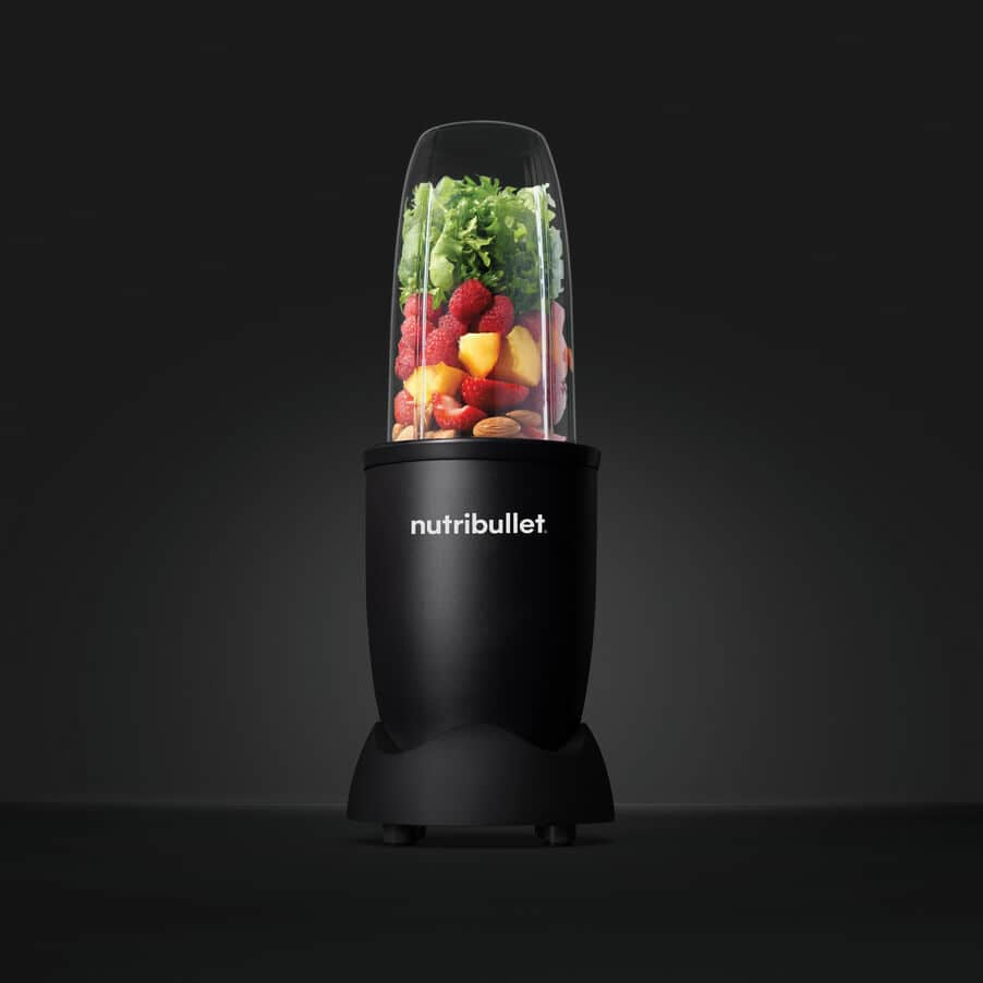 NutriBullet Smoothie-Mixer NB910MAB – 0,9 l, 900 W, Eis-Crusher – Schwarz matt