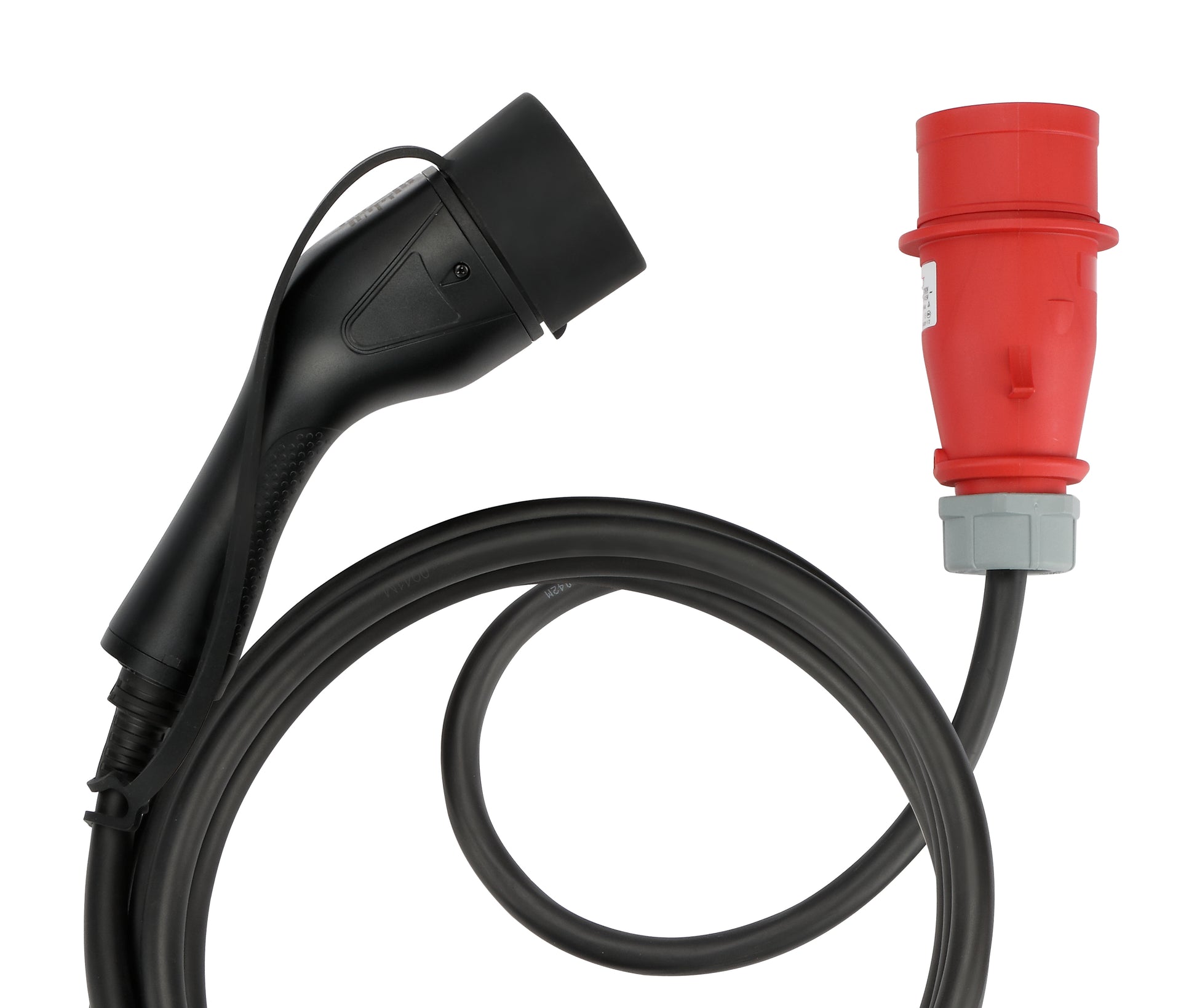 Deltaco Adapterkabel, CEE 16A–Typ 2, 6 m, IP66 – Schwarz