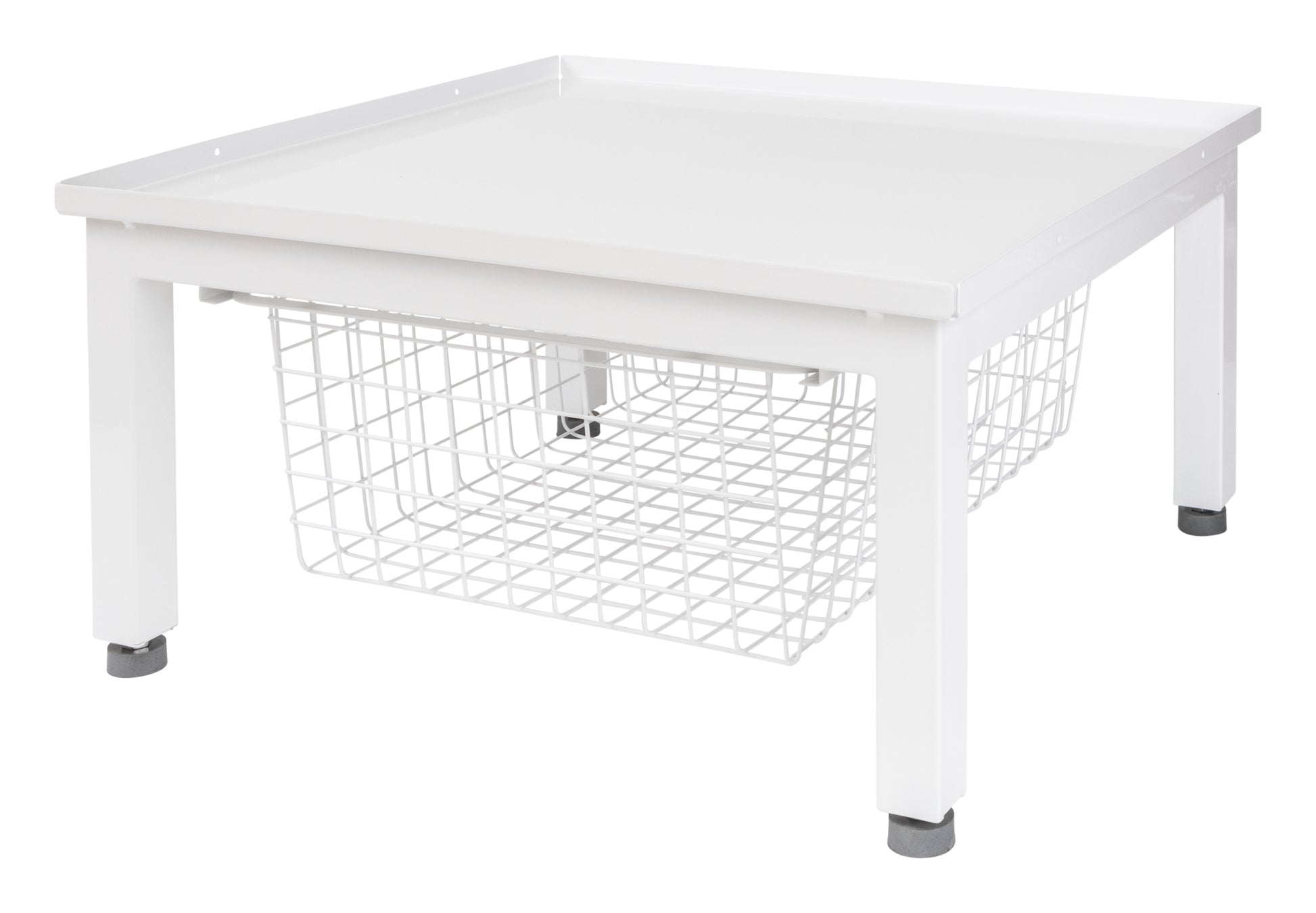 Nordic Quality 352135 Aufbewahrungskorb – Weiss – für Waschmaschine und Wäschetrockner – 620 × 300 × 560 mm