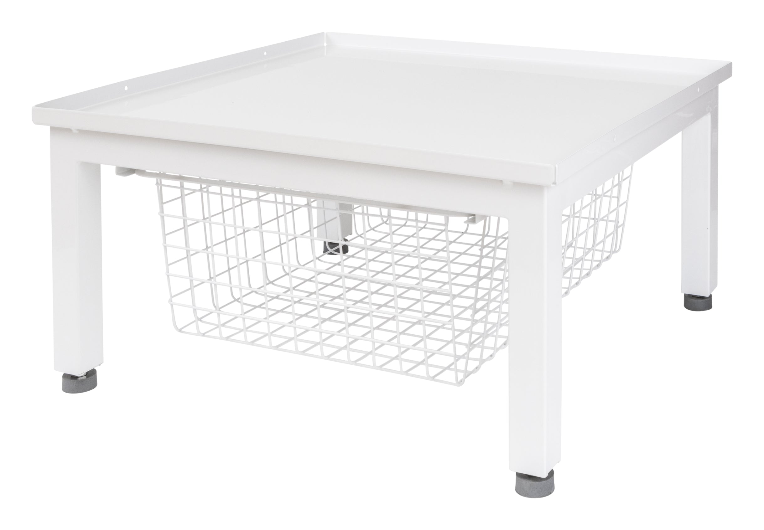 Nordic Quality 352135 Aufbewahrungskorb – Weiss – für Waschmaschine und Wäschetrockner – 620 × 300 × 560 mm