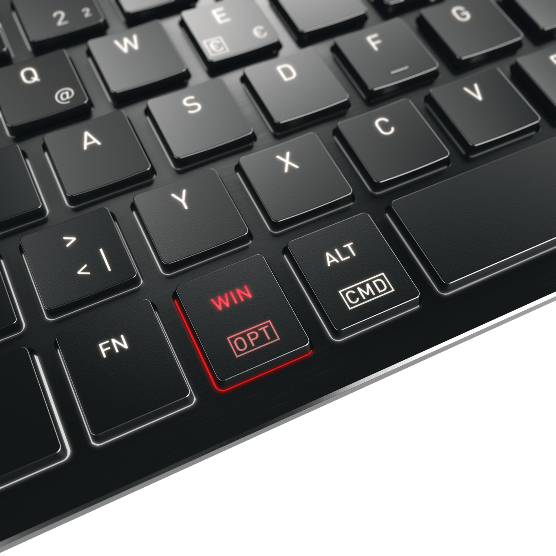 CHERRY KW X ULP 2.0 MINI – Tastatur, verkabelt (USB-C) & kabellos (Bluetooth/2,4 GHz) – für Windows & macOS