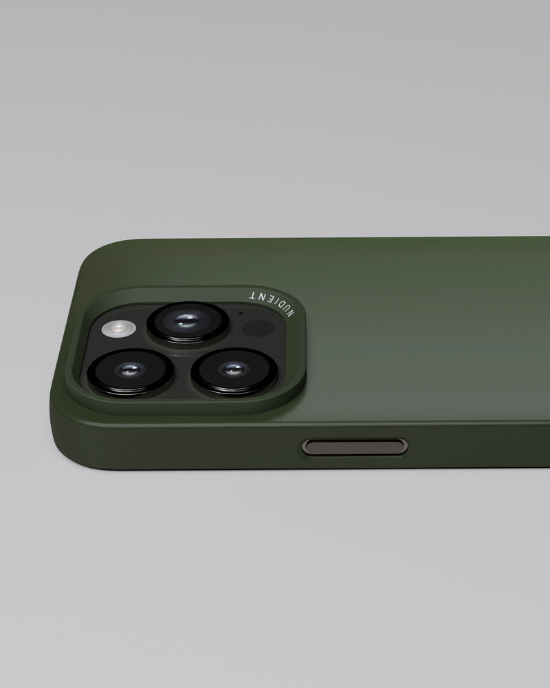 Nudient – Backcover – für Apple iPhone 14 Pro – Pine Green – Recycelbarer Kunststoff, MagSafe-kompatibel