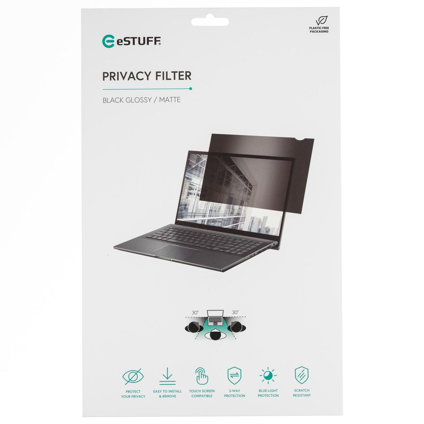 eSTUFF Displayschutz für 14,1" (304 × 190 mm, 16:10)