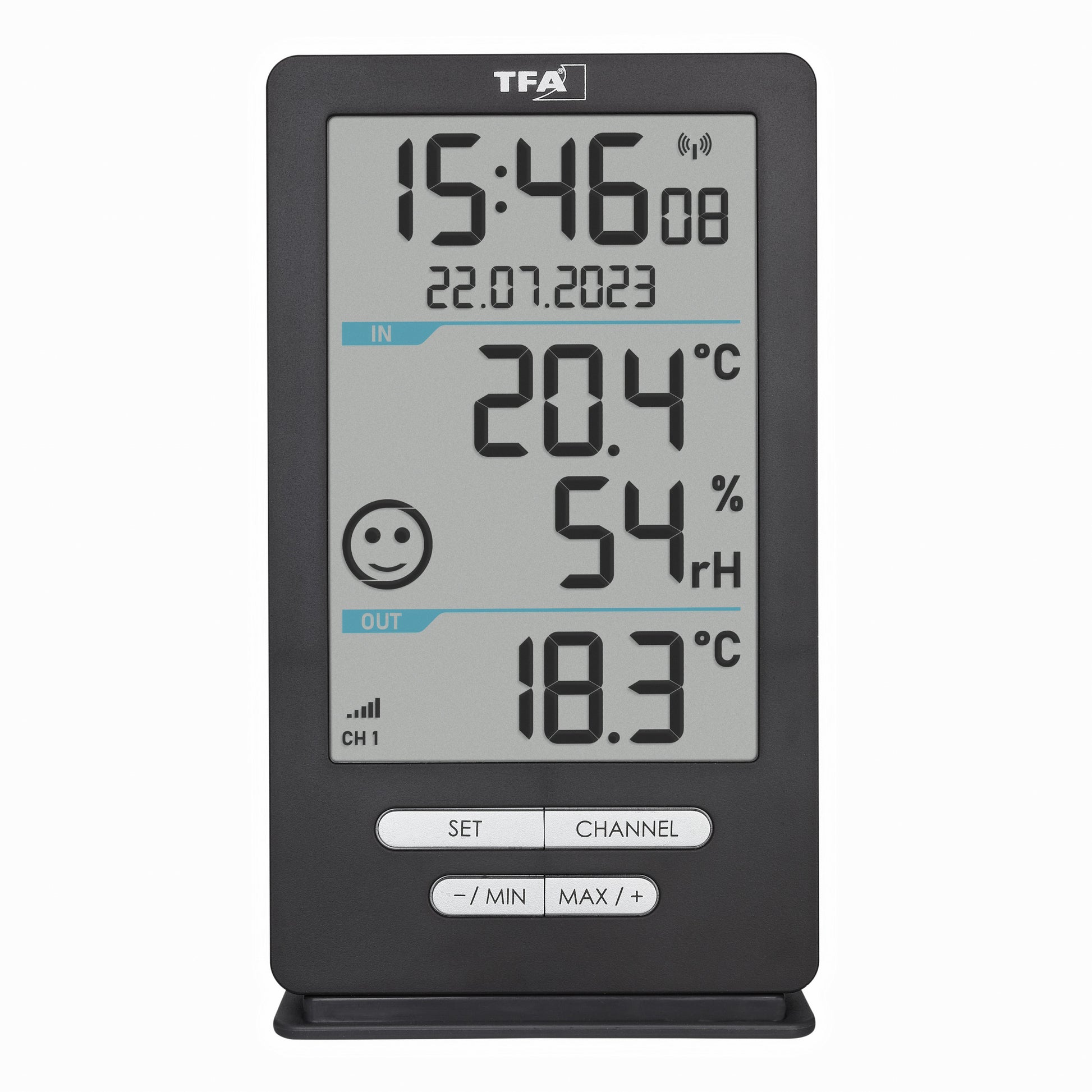 TFA-Dostmann XENA HOME Temperatur-/Feuchtesensor – Kabellos, −40–50 °C, Innen/Aussen