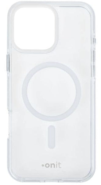 ONIT Mill.Std. Backcover – für Apple iPhone 16 Pro Max, MagSafe, PC+TPE+TPU, Transparent, bis 3 m sturzsicher